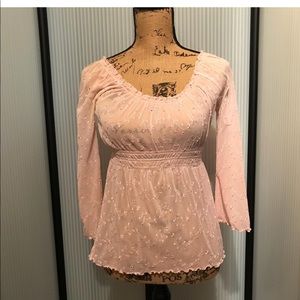 Guess Babydoll see thru pullover top.